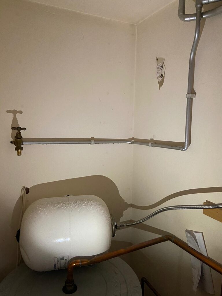 Water tank installed by plumber Bristol